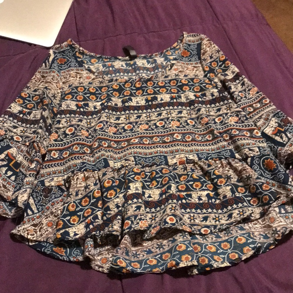 Print crop top